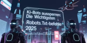 Mehr über den Artikel erfahren KI Bots aussperren: Die wichtigsten robots.txt-Befehle 2025